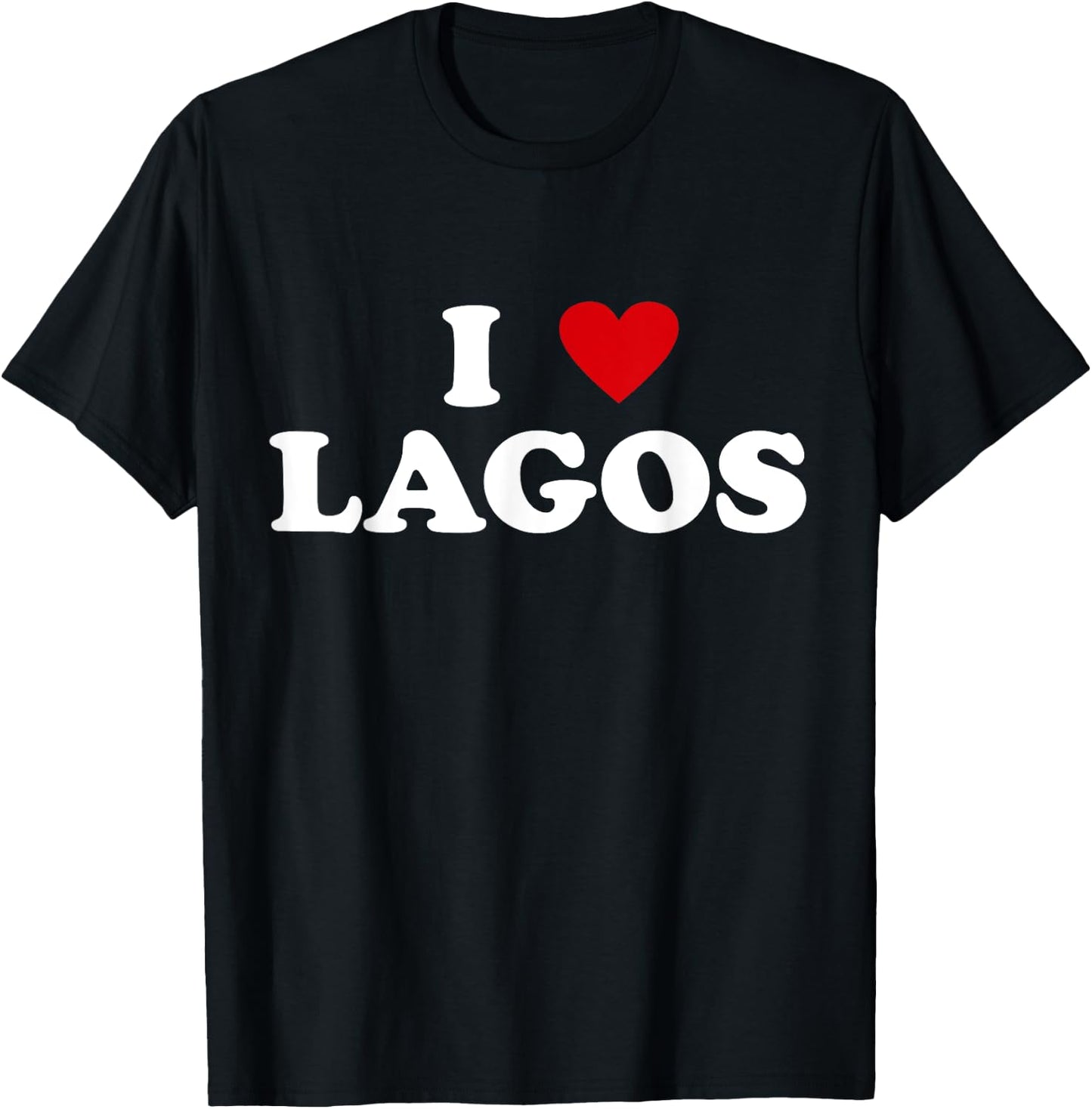 I Heart Nigeria City - I Love Lagos T-Shirt - T-Shirt | Black