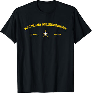 US Army 501st Military Intelligence Brigade T-Shirt - T-Shirt | Black