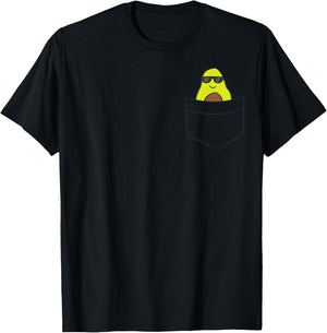 Avocado In A Pocket Vegan Food Avocado In Pocket T-Shirt - T-Shirt | Black