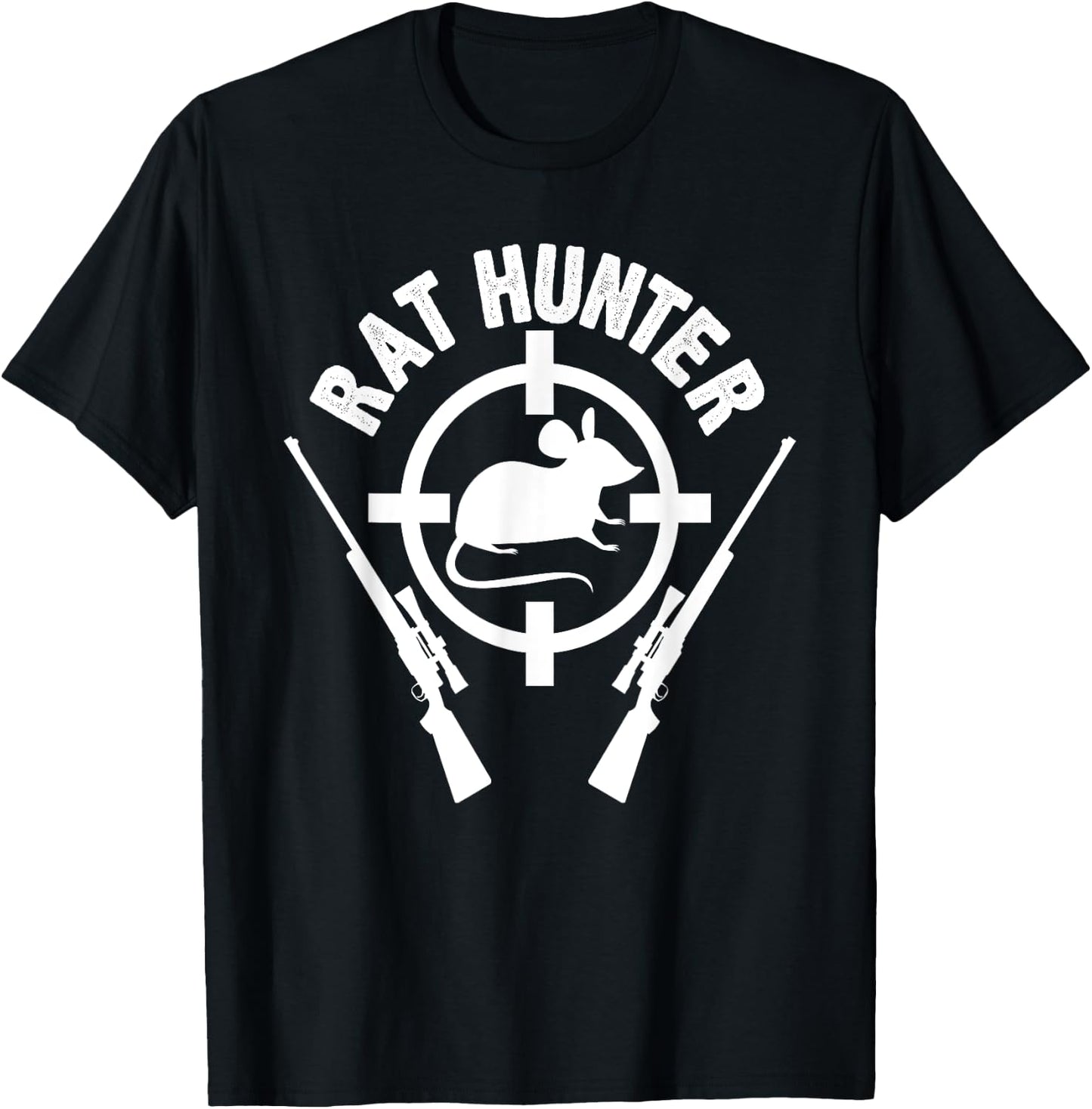 Rat Hunter - Rodent Mouse Hunting Gift T-Shirt - T-Shirt | Black