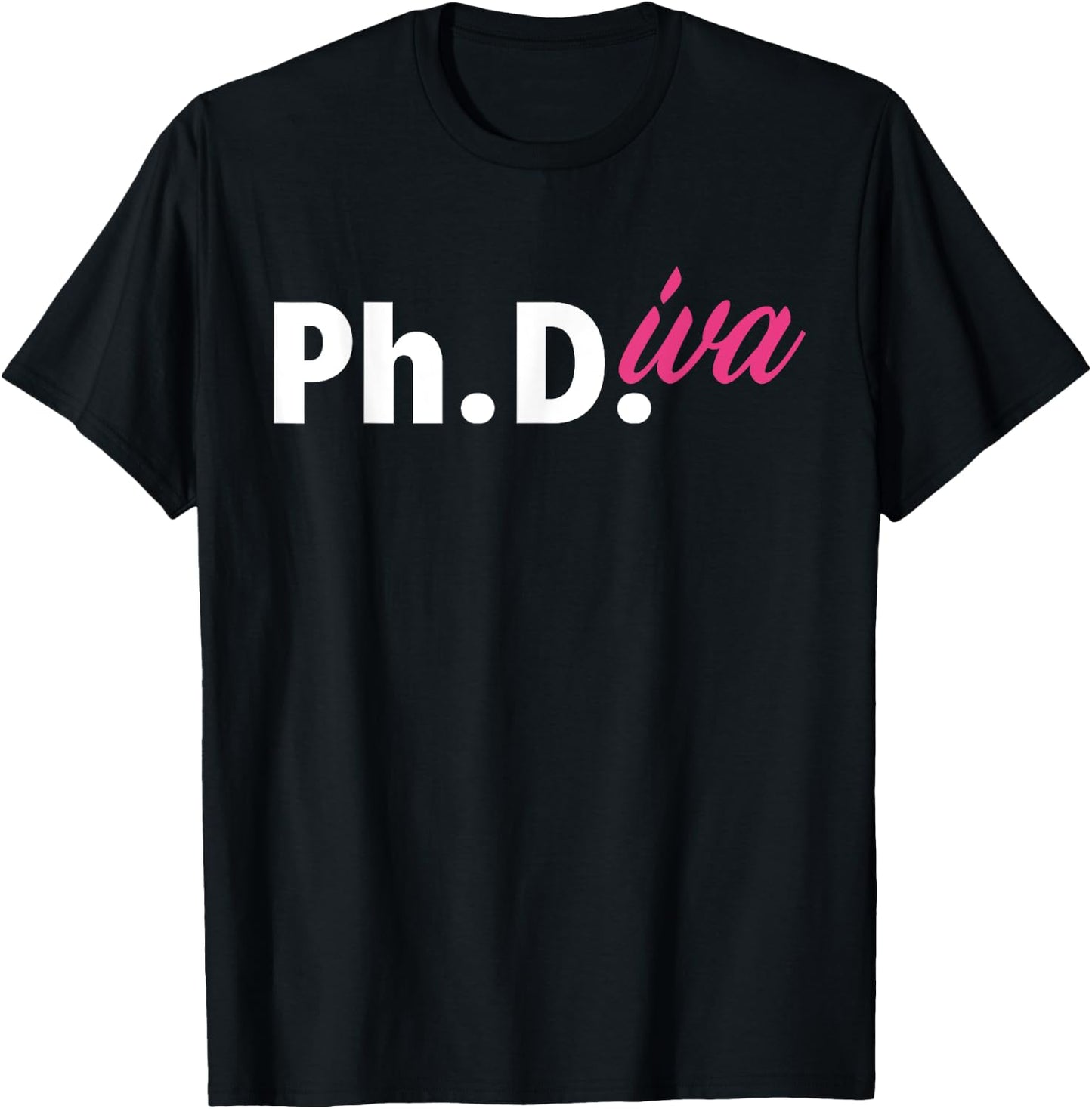 Ph Diva Women Dissertation Doctoral Degree Graduation PhD T-Shirt - T-Shirt | Black