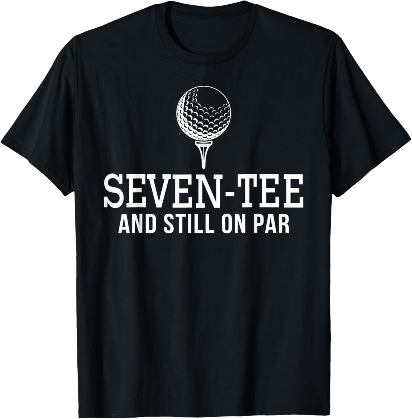 Seven Golf Birthday 70th Birthday Women 70 Year Old T-Shirt - T-Shirt | Black