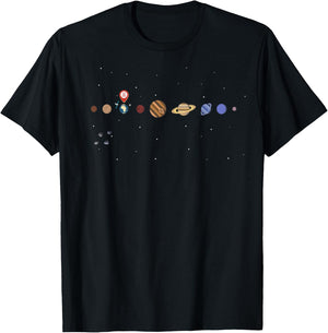 You Are Here | Funny Space Science Earth Graphic T-Shirt - T-Shirt | Black