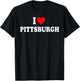I Heart Pittsburgh, I Love Pittsburgh Pennsylvania Classic T-Shirt - T-Shirt | Black