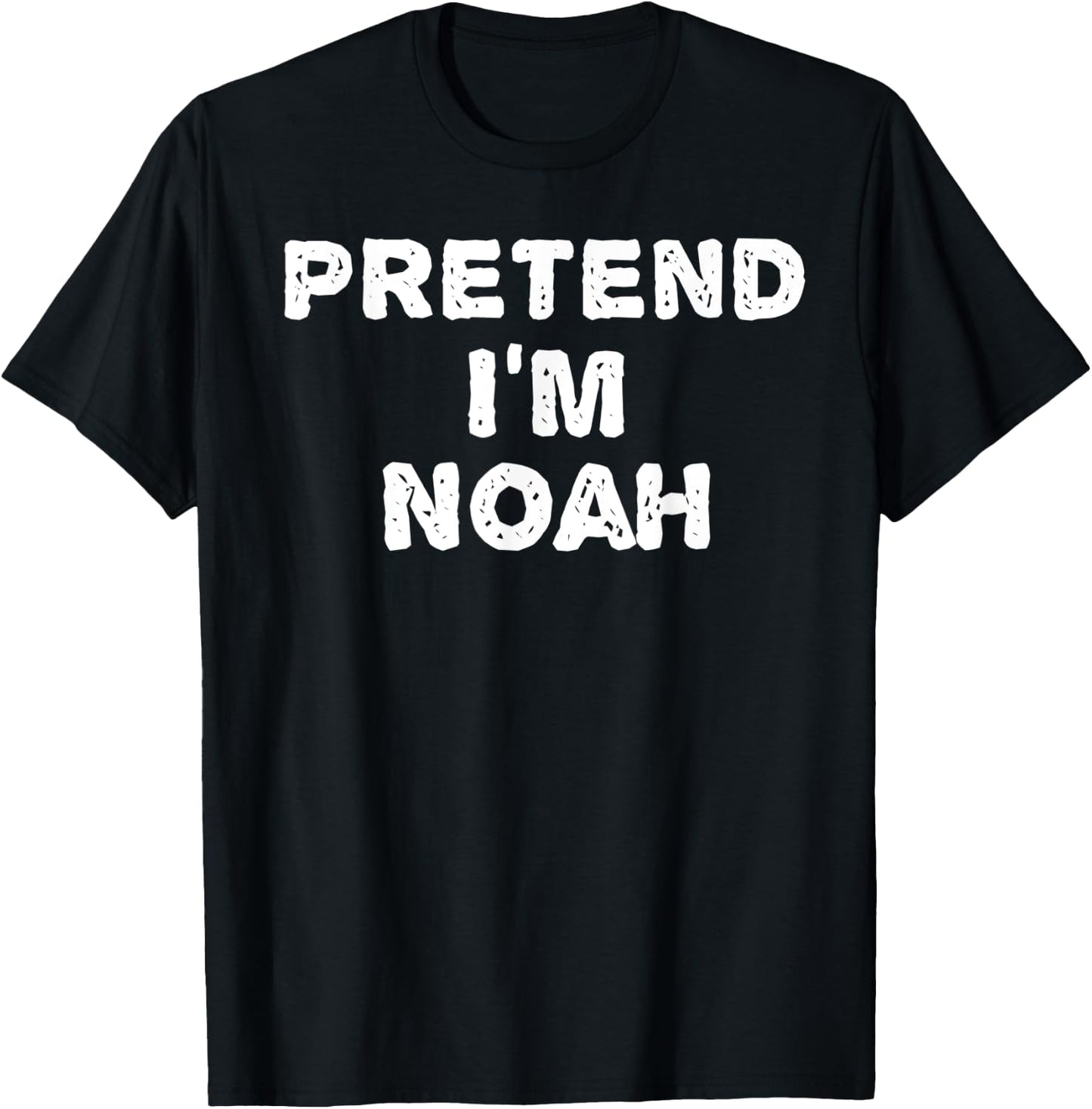PRETEND I'M NOAH Funny Halloween DIY Costume T-Shirt - T-Shirt | Black