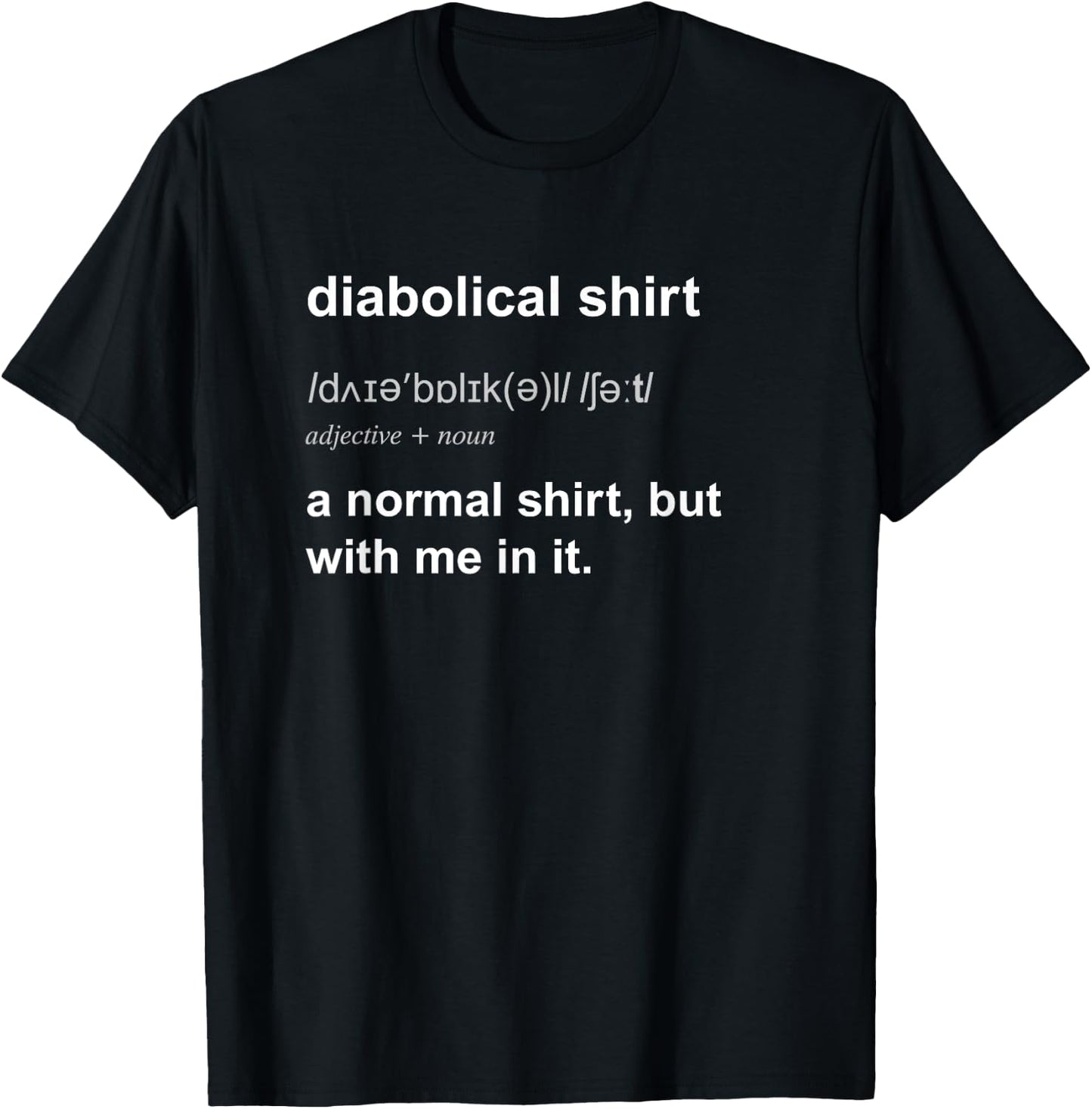 Funny Diabolical Evil Mastermind Genius Villain Gift T-Shirt - T-Shirt | Black