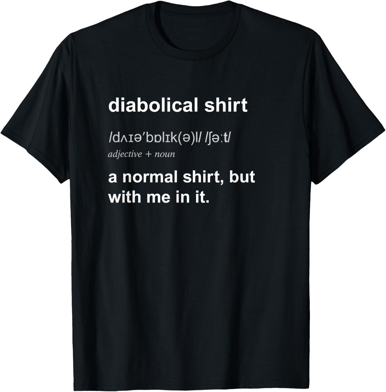 Funny Diabolical Evil Mastermind Genius Villain Gift T-Shirt - T-Shirt | Black