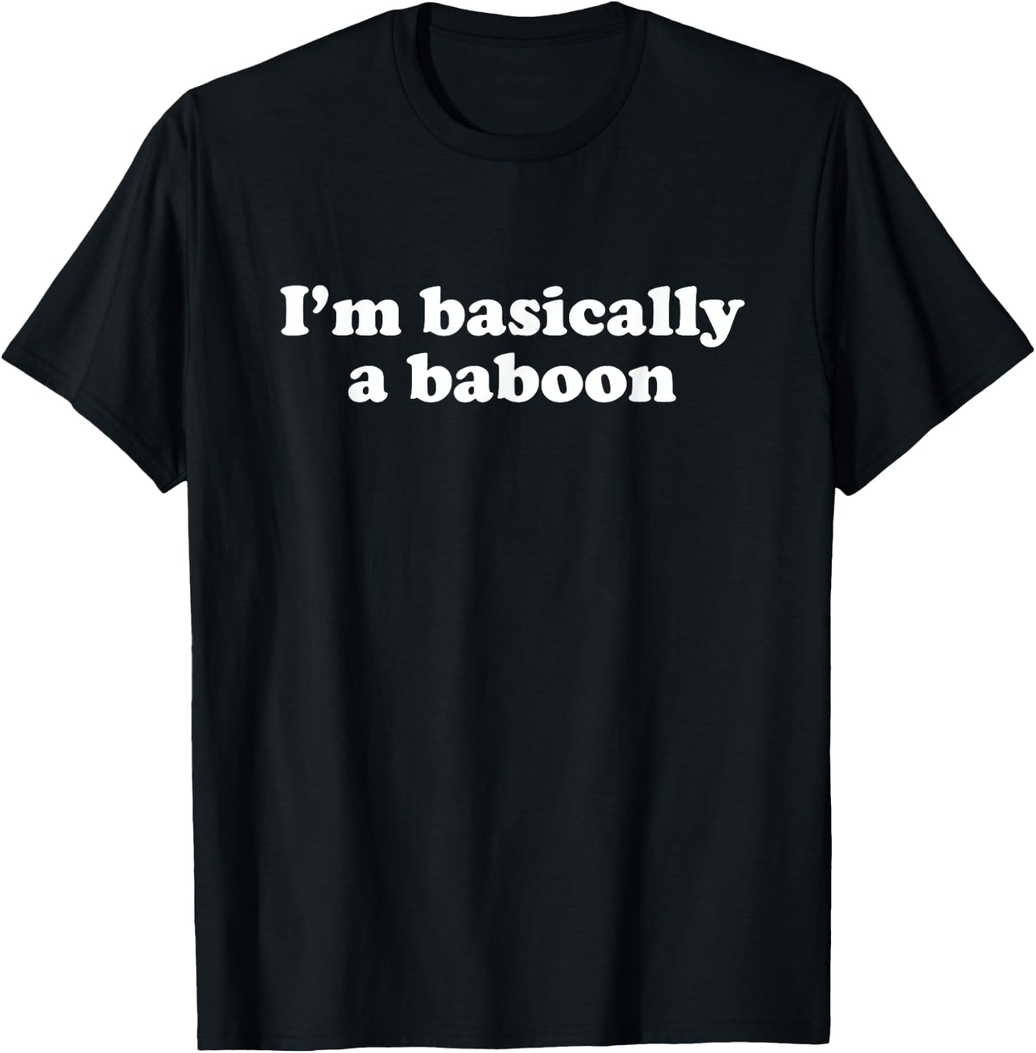 Funny Baboon Gift Boys Girls Men or Women T-Shirt - T-Shirt | Black