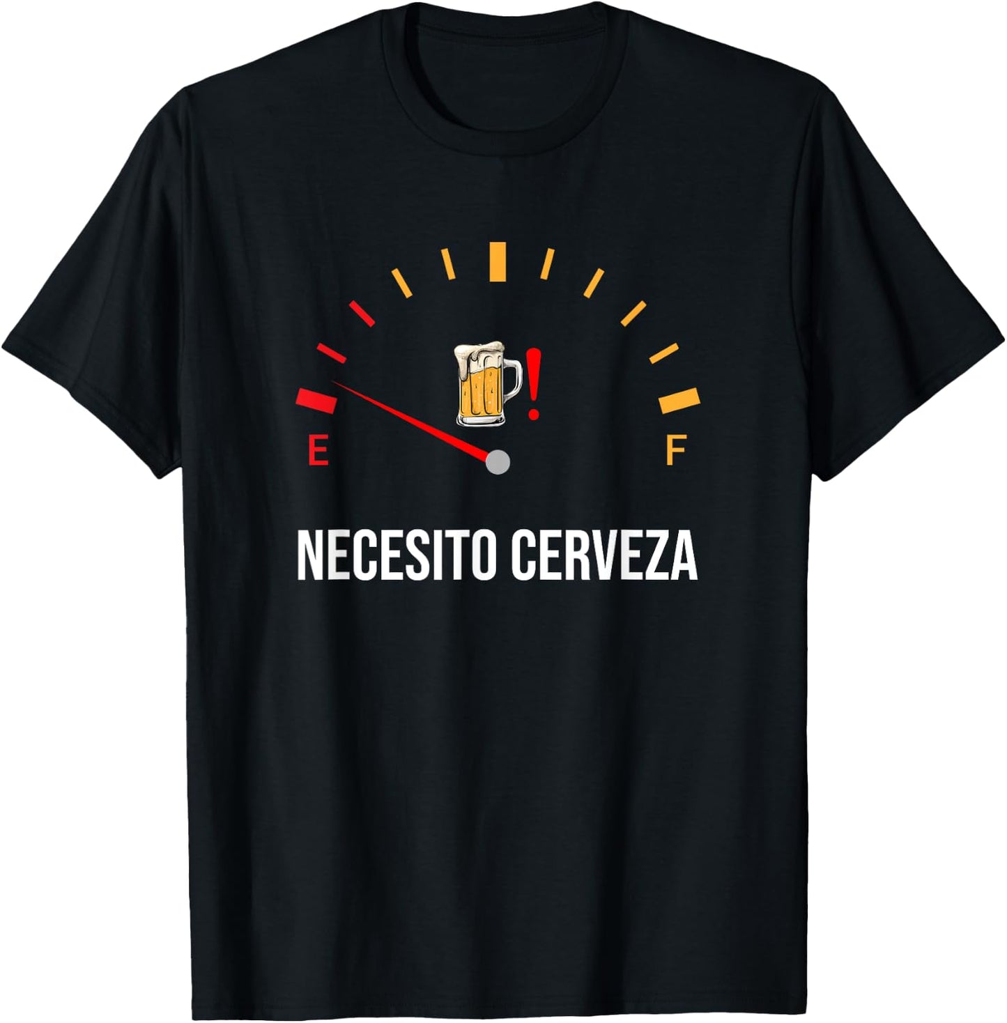 Necesito Cerveza, Funny Spanish quote i need beer T-Shirt - T-Shirt | Black