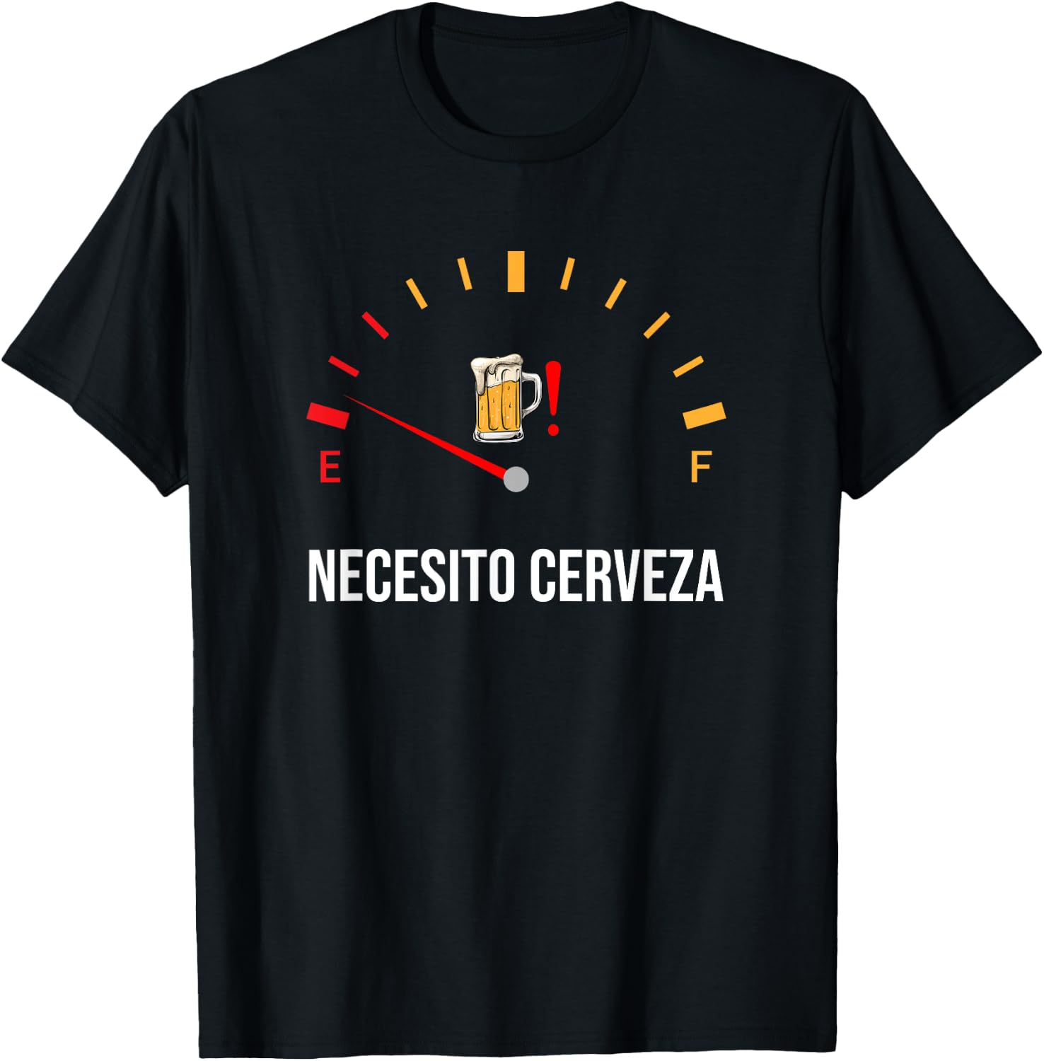 Necesito Cerveza, Funny Spanish quote i need beer T-Shirt - T-Shirt | Black