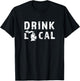 Drink Local Michigan Craft Beer MI Brewers & Brewing Gift T-Shirt - T-Shirt | Black