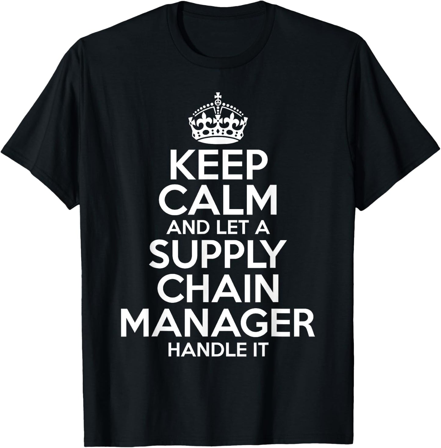SUPPLY CHAIN MANAGER Gift Funny Job Profession Birthday T-Shirt - T-Shirt | Black