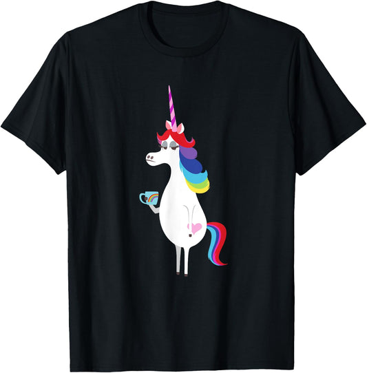 Disney and Pixar's Inside Out Rainbow Unicorn T-Shirt - T-Shirt | Black