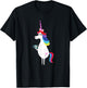 Disney and Pixar's Inside Out Rainbow Unicorn T-Shirt - T-Shirt | Black