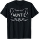 Purr-fect Auntie Funny Cat Lover Aunty Aunties Kitty Owner T-Shirt - T-Shirt | Black