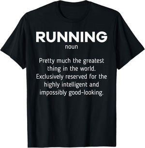 Running Definition Funny Marathon Runner Jogger Runners Gift T-Shirt - T-Shirt | Black