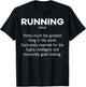 Running Definition Funny Marathon Runner Jogger Runners Gift T-Shirt - T-Shirt | Black