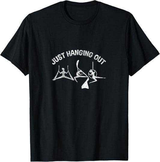 Aerial Yoga Gymnastic Artist Dance Aerialist Girl T-Shirt - T-Shirt | Black