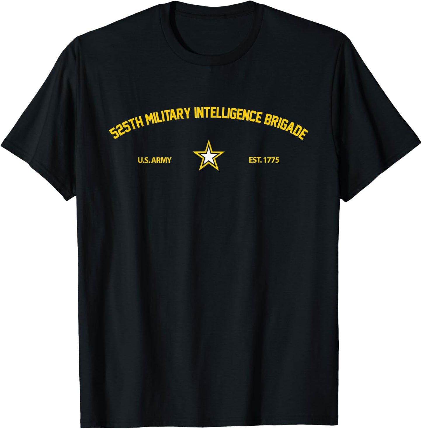 US Army 525th Expeditionary Military Intelligence Brigade T-Shirt - T-Shirt | Black