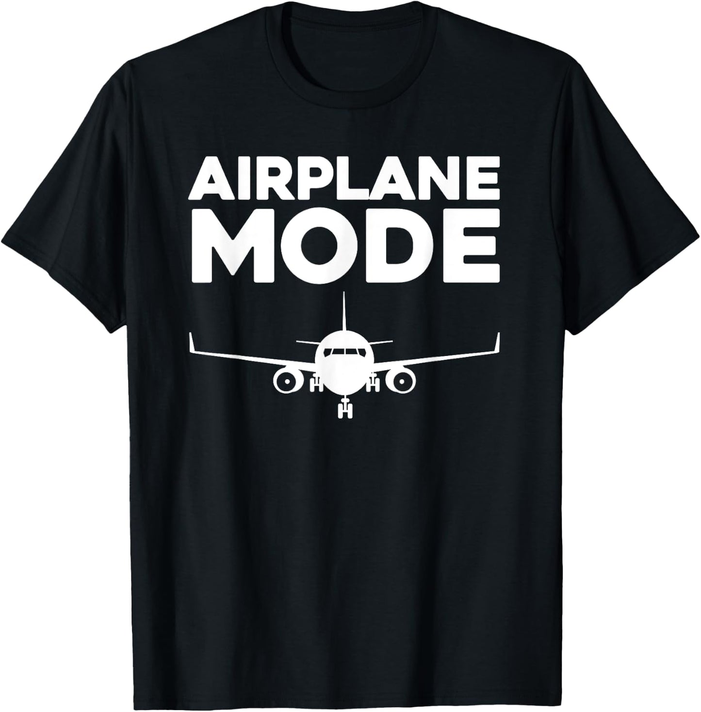Cool Airplane Mode Design Women Pilot Airplane Lover T-Shirt - T-Shirt | Black