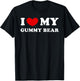 I Love My Gummy Bear, I Heart My Gummy Bear T-Shirt - T-Shirt | Black