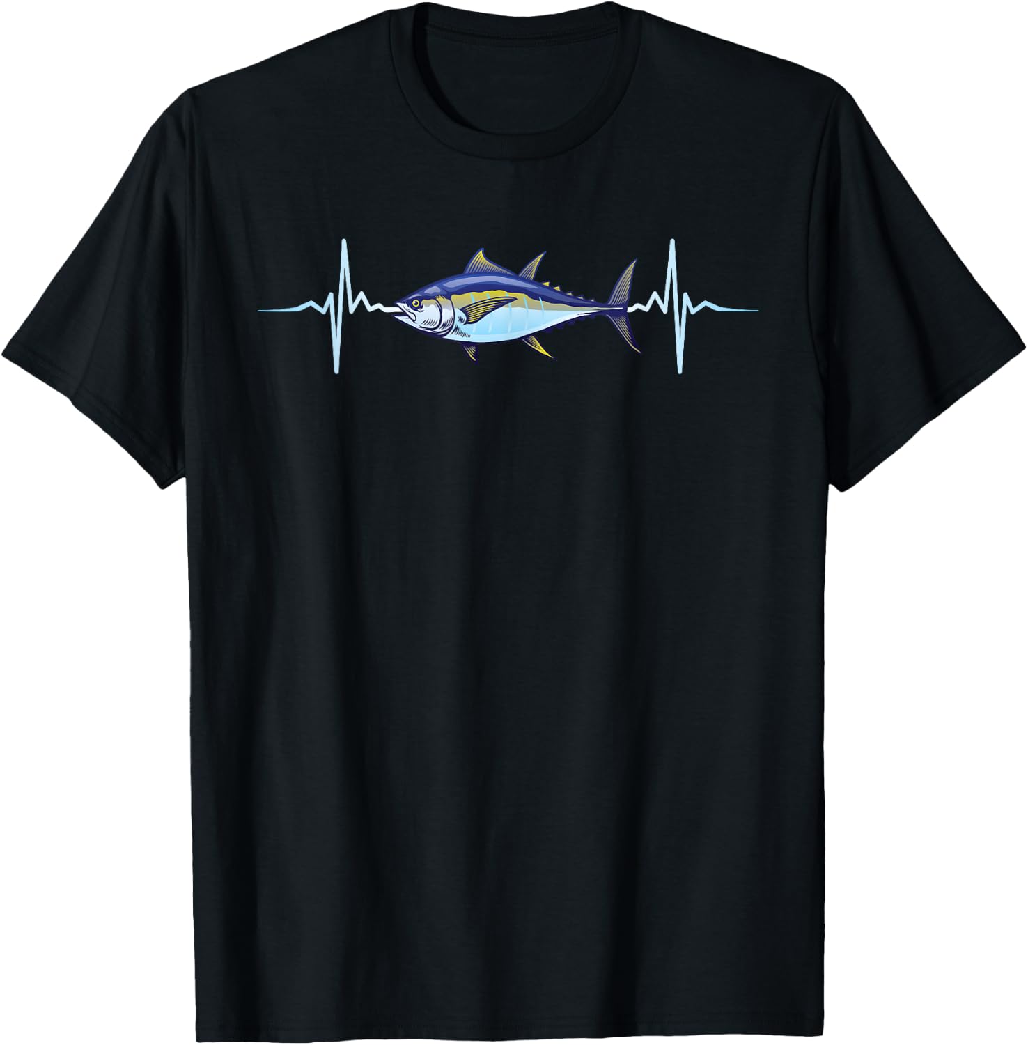 Tuna Giant Bluefin Fish Fishing Fisherman Gift T-Shirt - T-Shirt | Black