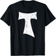 Tau Cross Franciscan Saint Anthony's Cross Catholic T-Shirt - T-Shirt | Black