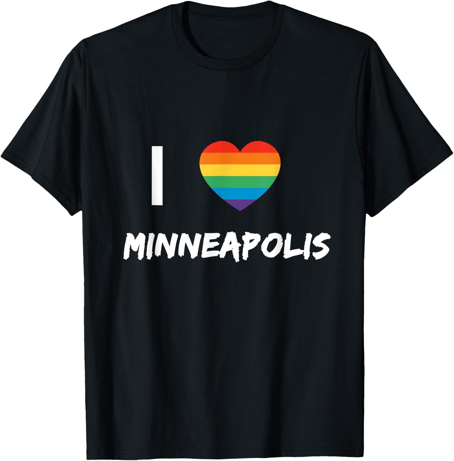 I Love Minneapolis Gay Pride LBGT T-Shirt - T-Shirt | Black