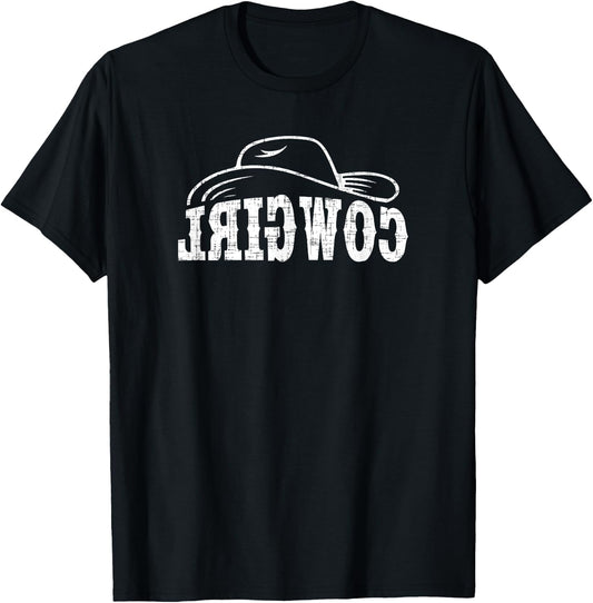 Reverse Cowgirl Brown T-Shirt - T-Shirt | Black