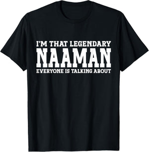 Naaman Personal Name First Name Funny Naaman T-Shirt - T-Shirt | Black