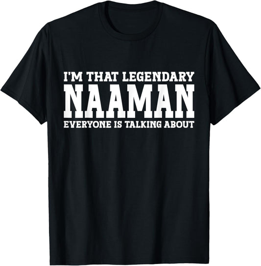 Naaman Personal Name First Name Funny Naaman T-Shirt - T-Shirt | Black