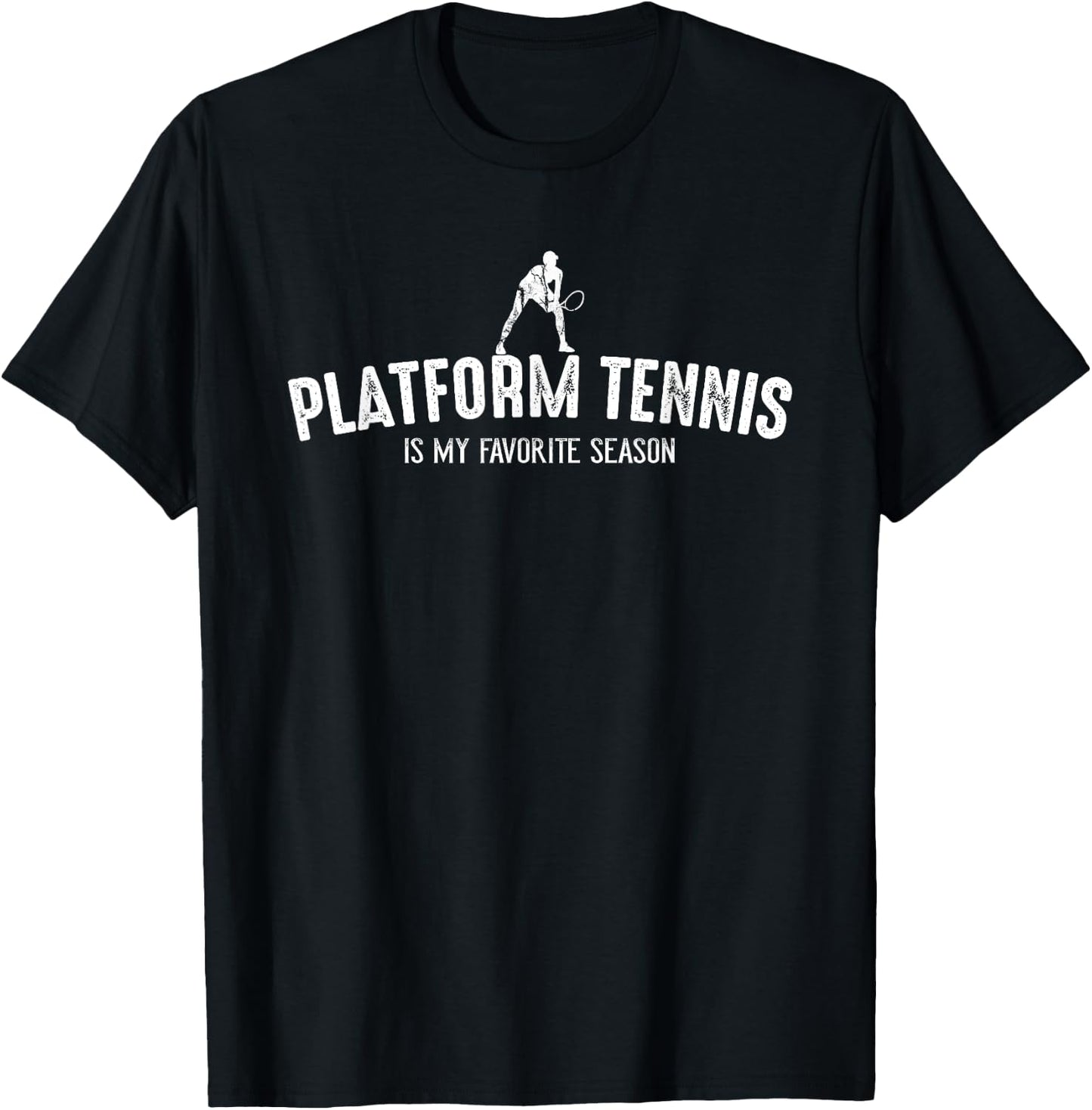 Platform Tennis Favorite Season Vintage T-Shirt - T-Shirt | Black