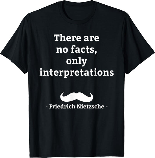 Friedrich Nietzsche German Philosopher T-Shirt - T-Shirt | Black