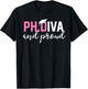 Funny PhD Student Graduate Gift Ph.D Diva and Proud T-Shirt - T-Shirt | Black
