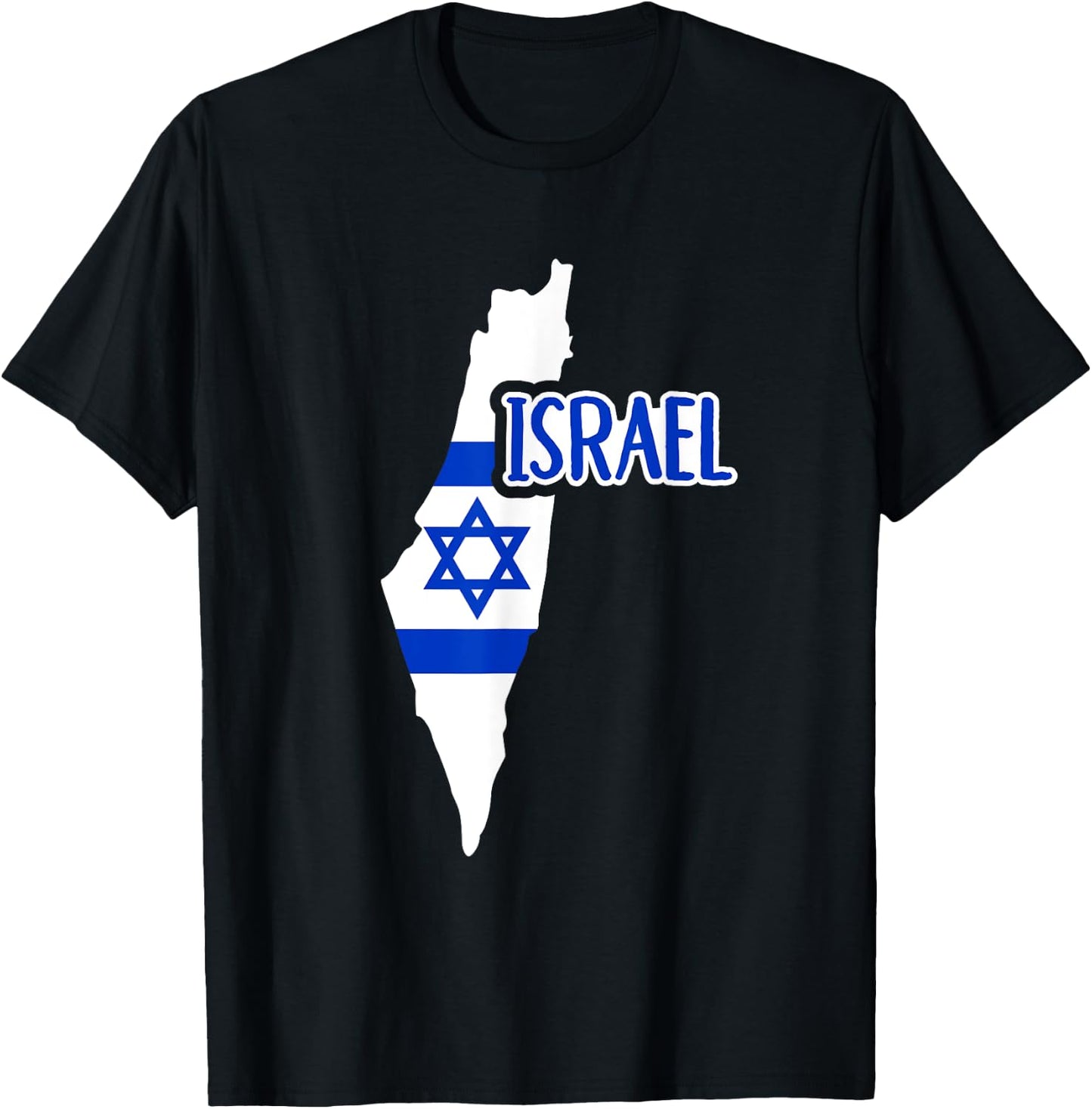 Israel map T-Shirt - T-Shirt | Black