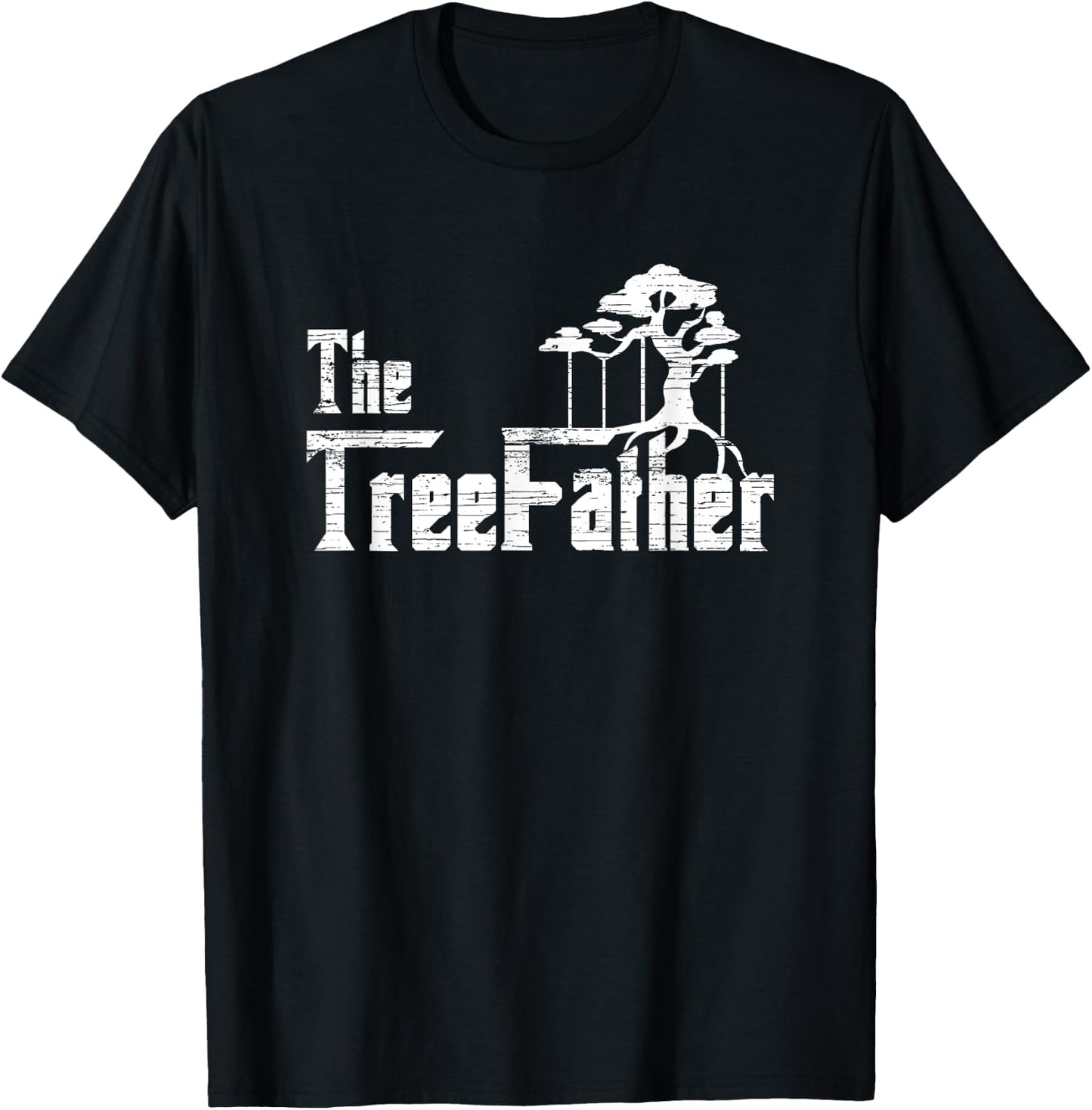 Bonsai Tree The Treefather Funny Miniature Tree Gardener T-Shirt - T-Shirt | Black