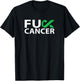 Fuck Liver Cancer F U FU Green Ribbon Cancer Awareness T-Shirt - T-Shirt | Black