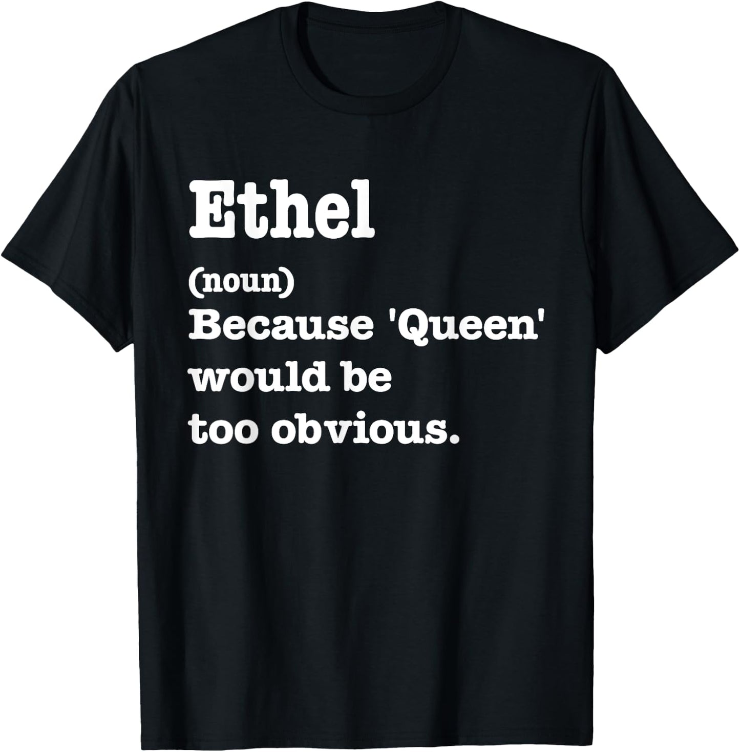 ETHEL Sarcasm Queen - Custom ETHEL Women's T-Shirt - T-Shirt | Black