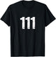 111 Numerology Spiritual Personal Number 111 Angel Number T-Shirt - T-Shirt | Black