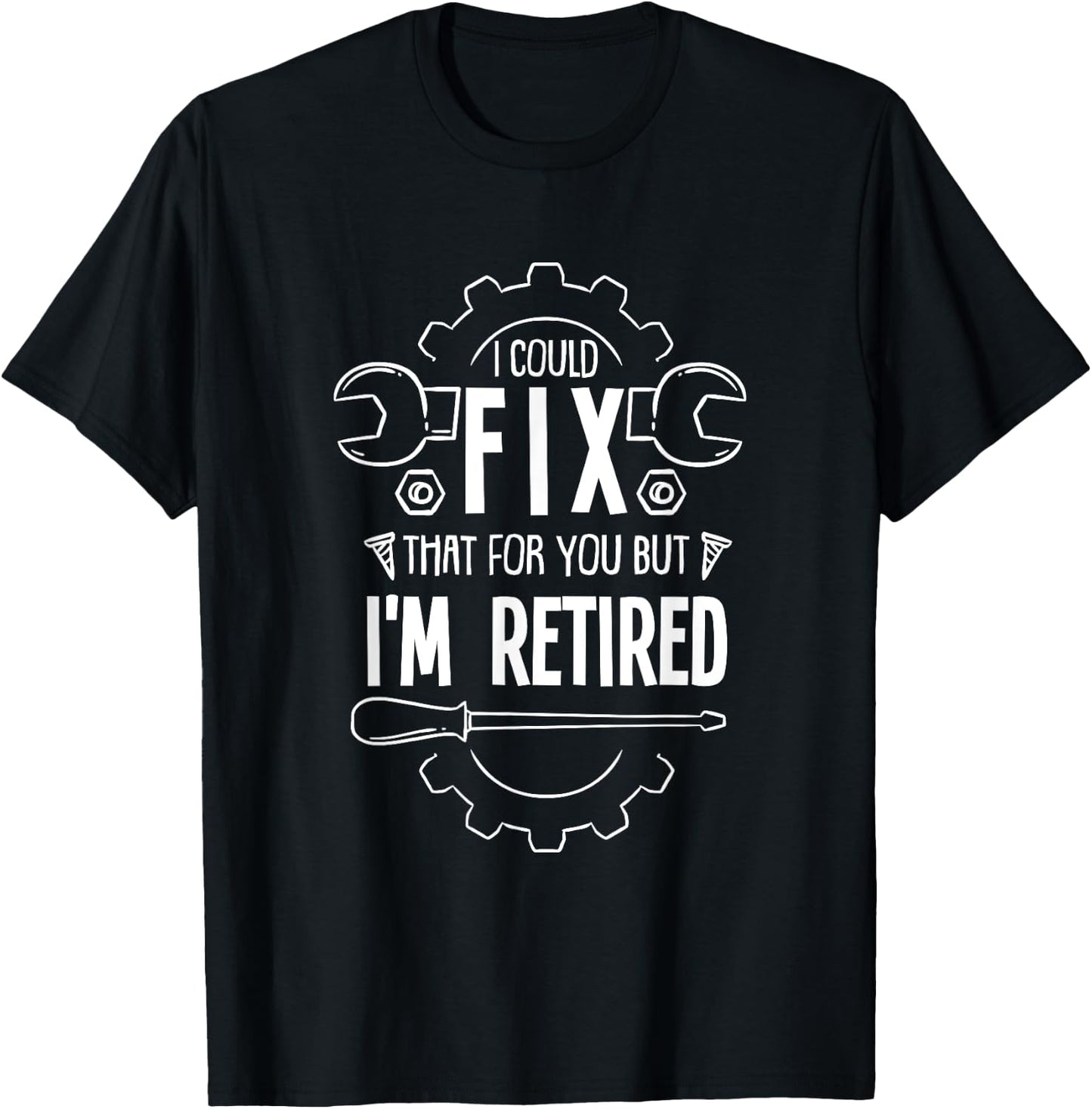 Funny Retirement Gift A Retired Mechanic T-Shirt - T-Shirt | Black