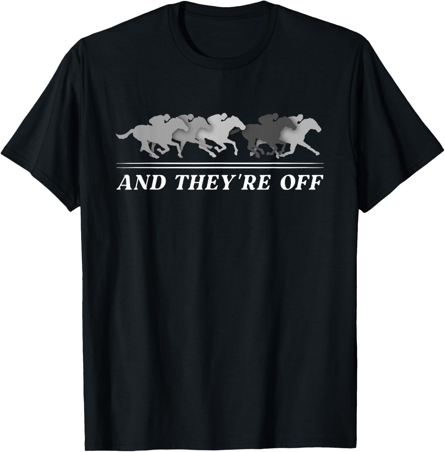 Funny Horse Racing Jockey Racer Derby Rider Track Race Gifts T-Shirt - T-Shirt | Black