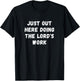Religious The Lord's Work - Men's -Adults Black Small Classic Fit Short Sleeve T-Shirt - T-Shirt | Black