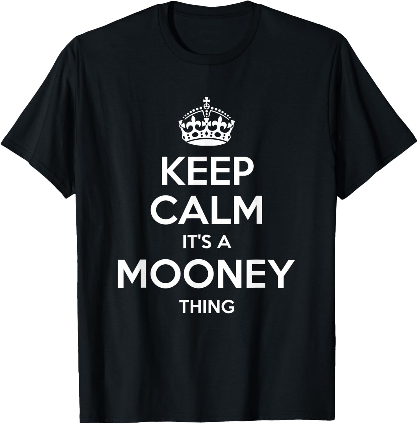 MOONEY Surname Funny Family Tree Birthday Reunion Gift T-Shirt - T-Shirt | Black