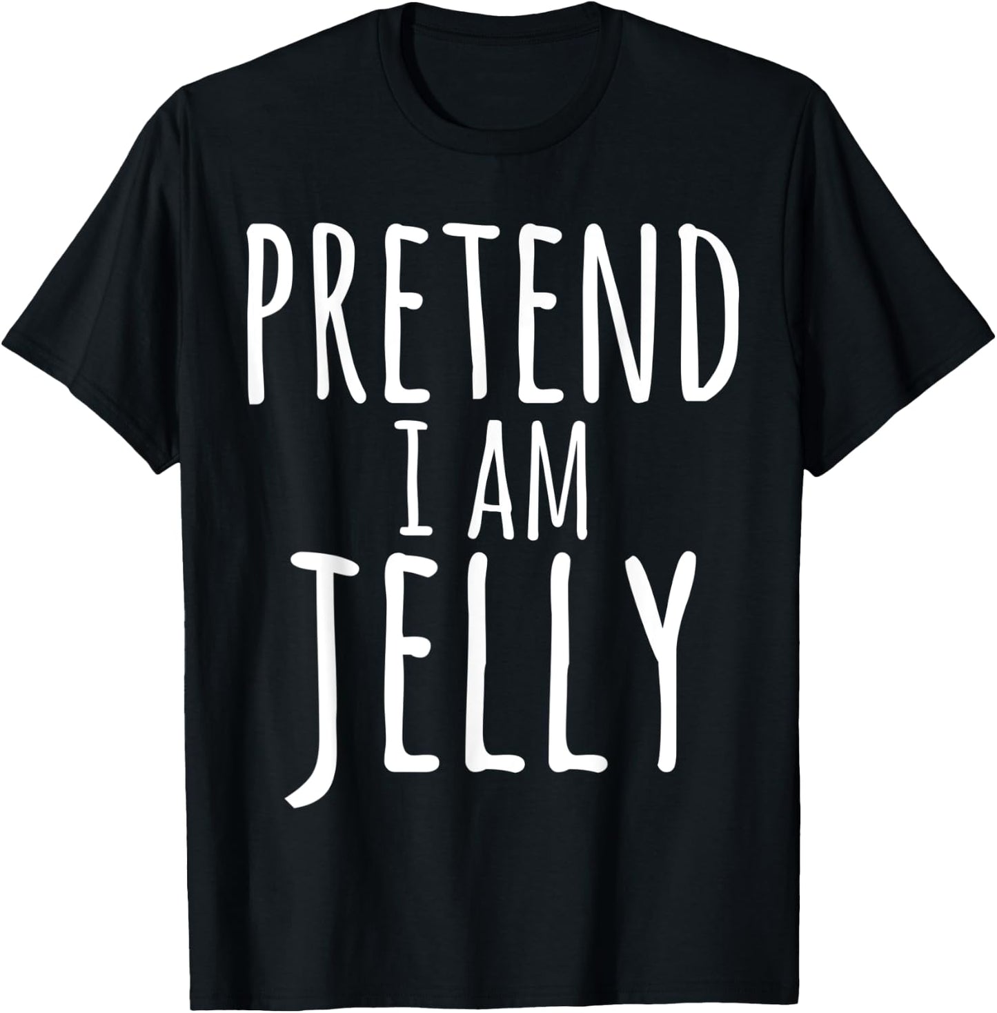 Halloween PRETEND I AM JELLY COSTUME Matching Peanut Butter T-Shirt - T-Shirt | Black