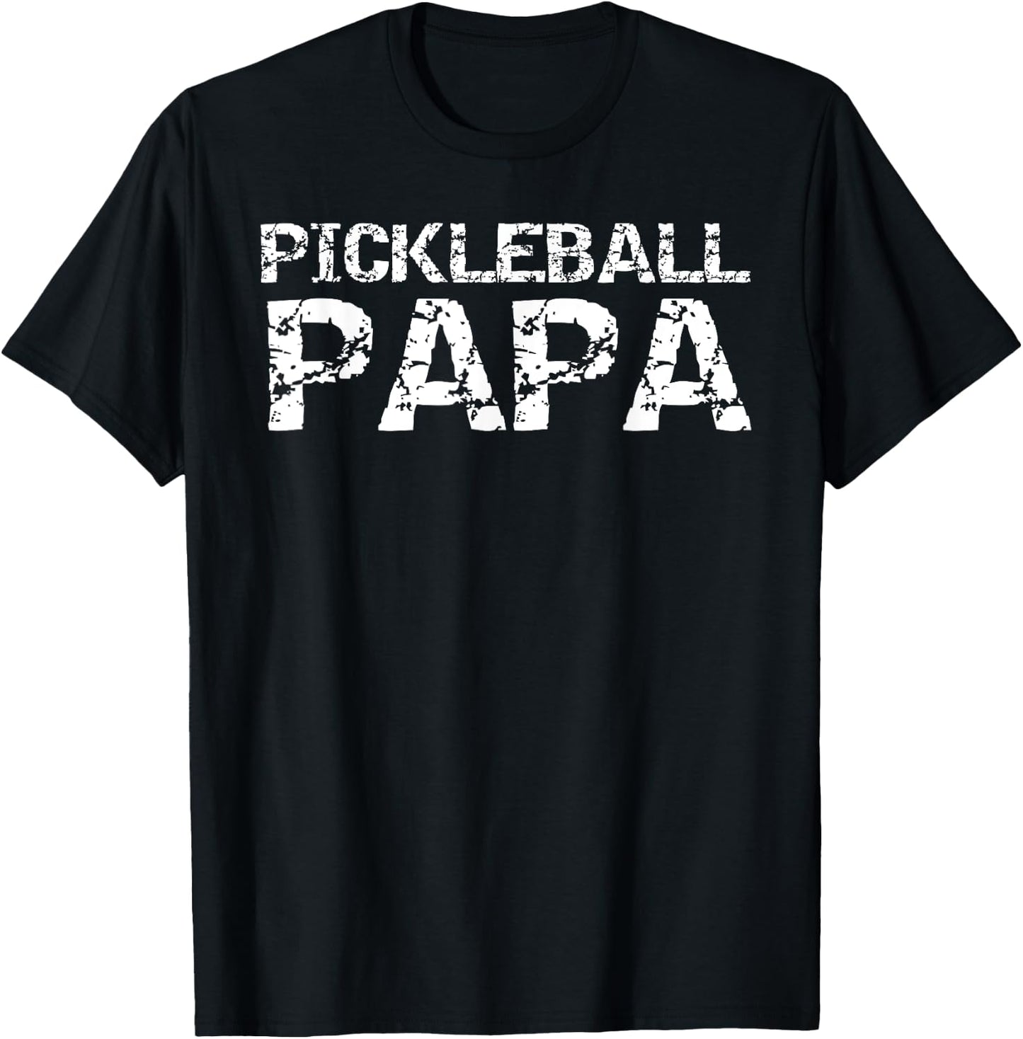 Pickle Ball Gifts for Grandpa from Grandkids Pickleball Papa T-Shirt - T-Shirt | Black