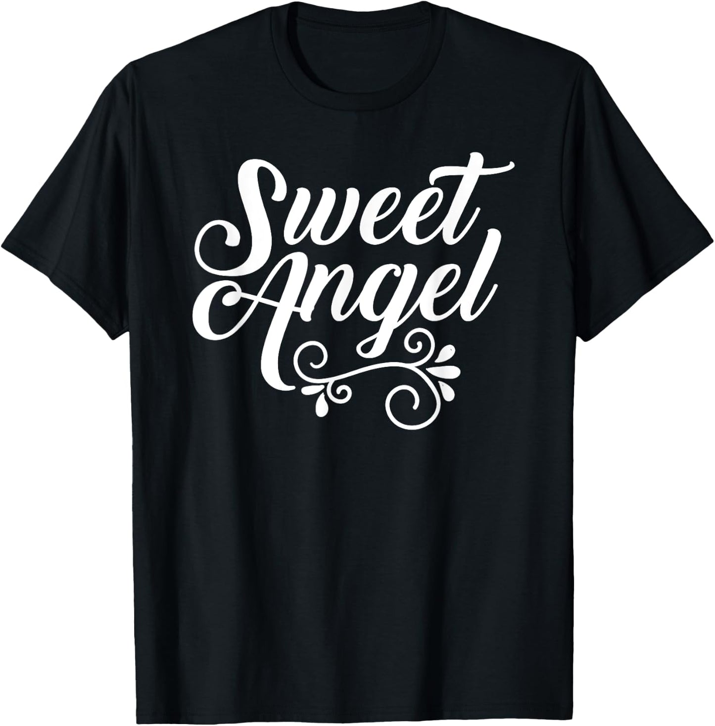 Sweet Angel lover cute little kids believe in angels T-Shirt - T-Shirt | Black