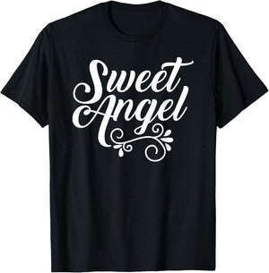 Sweet Angel lover cute little kids believe in angels T-Shirt - T-Shirt | Black