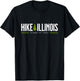Illinois IL Shawnee National Forest Hike Tree Retro Graphic T-Shirt - T-Shirt | Black