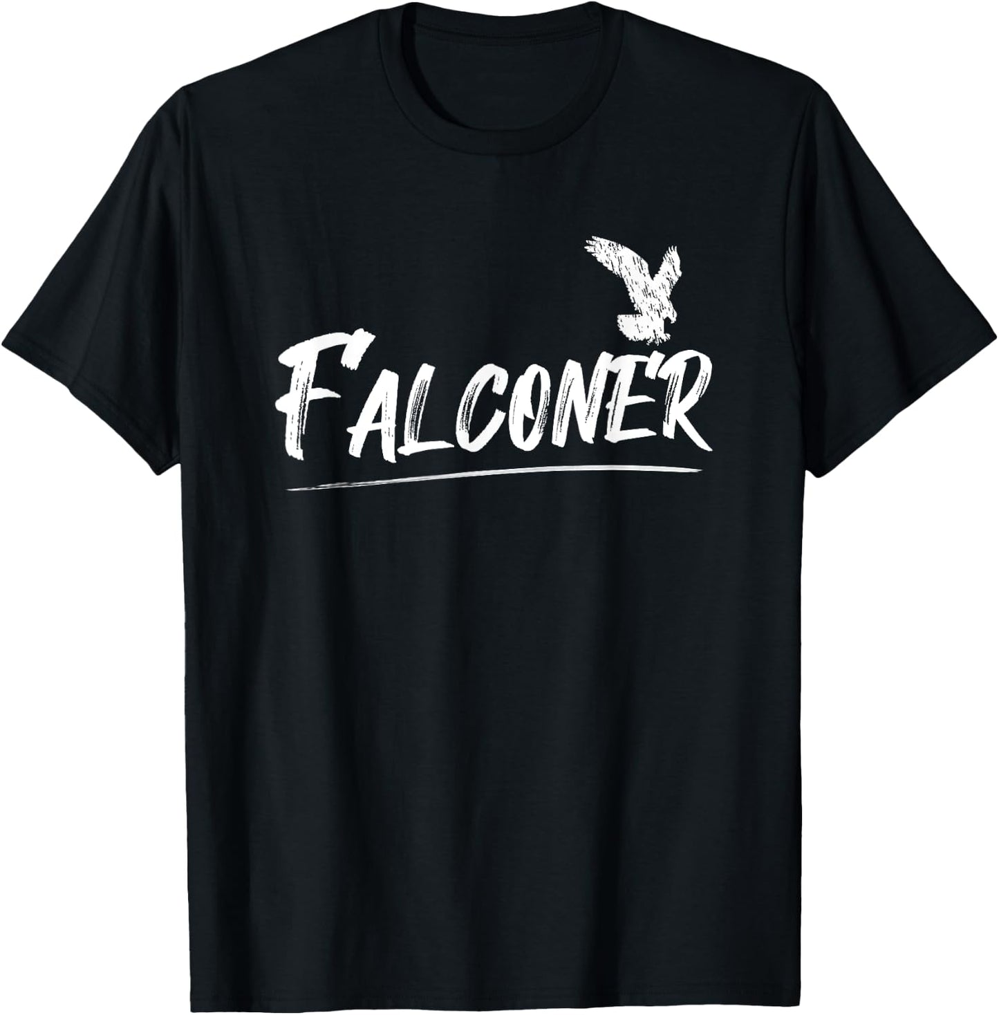 Falconry Gifts for Falconers Falconer Falconry - -Adults Black Small Classic Fit Cotton 100% Short Sleeve T-Shirt - T-Shirt | Black