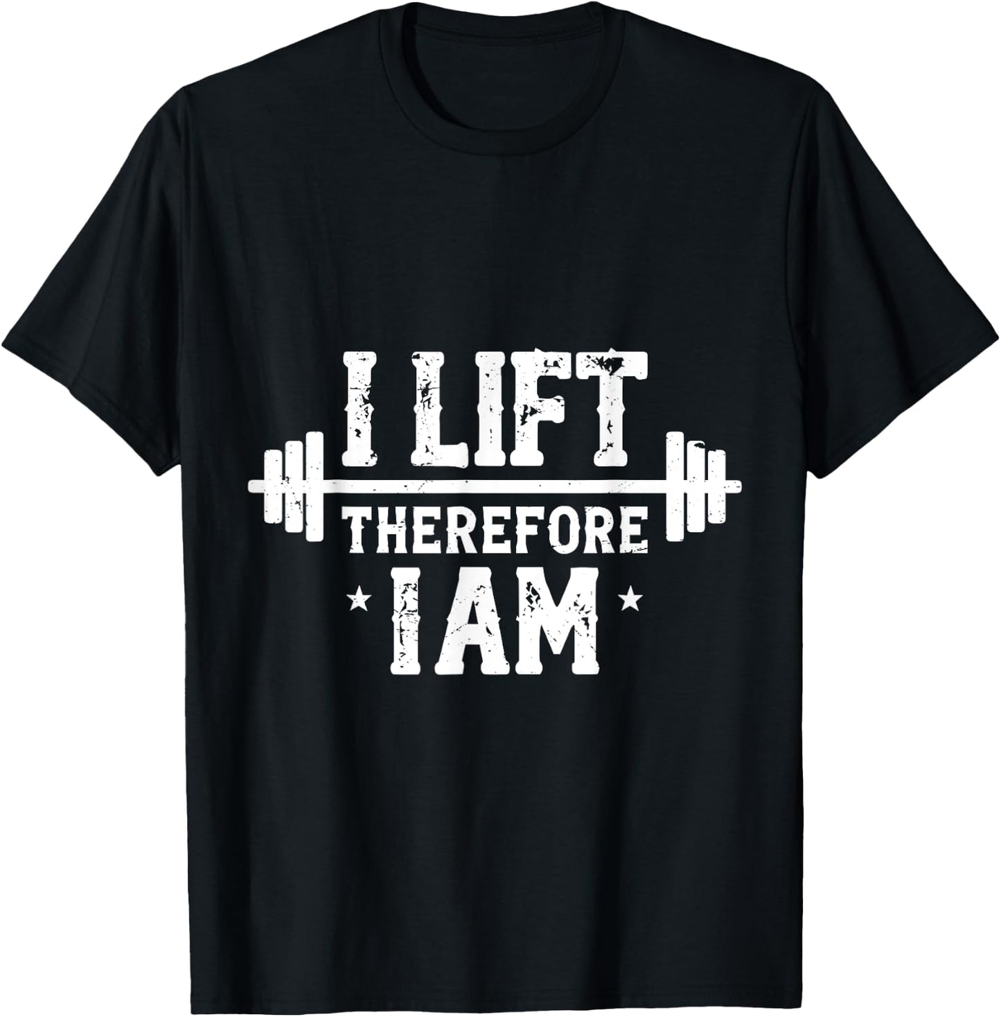 Funny Powerlkifting Barbell Weight Lifting Weightlifter Gym T-Shirt - T-Shirt | Black